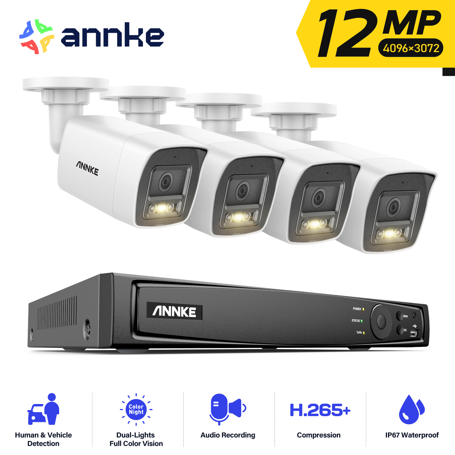 Home Security Monitoring System - ANNKE 4K POE Video Surveillance System