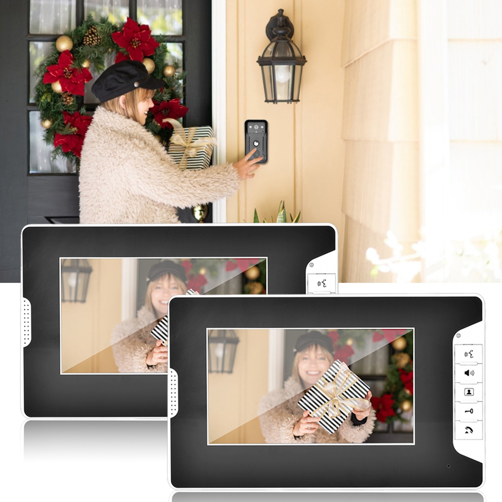 Home Security Units - 7inch Night Vision Doorbell ID Card