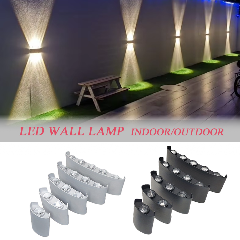 Home Security Yard Sign - LED Wall Lamp LED Bulb Outdoor