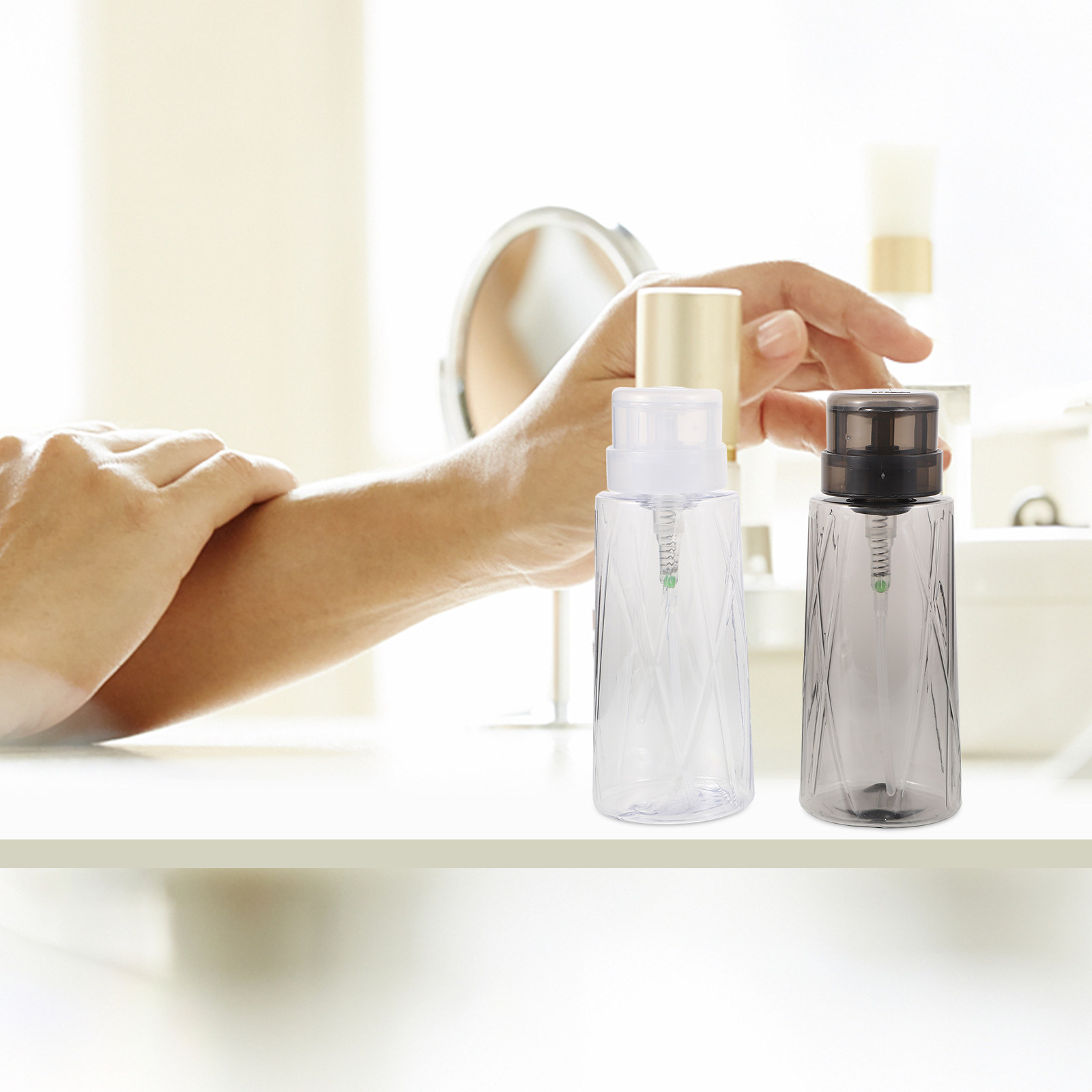 Home Security Units - Transparent Push Down Nail Polish Remover