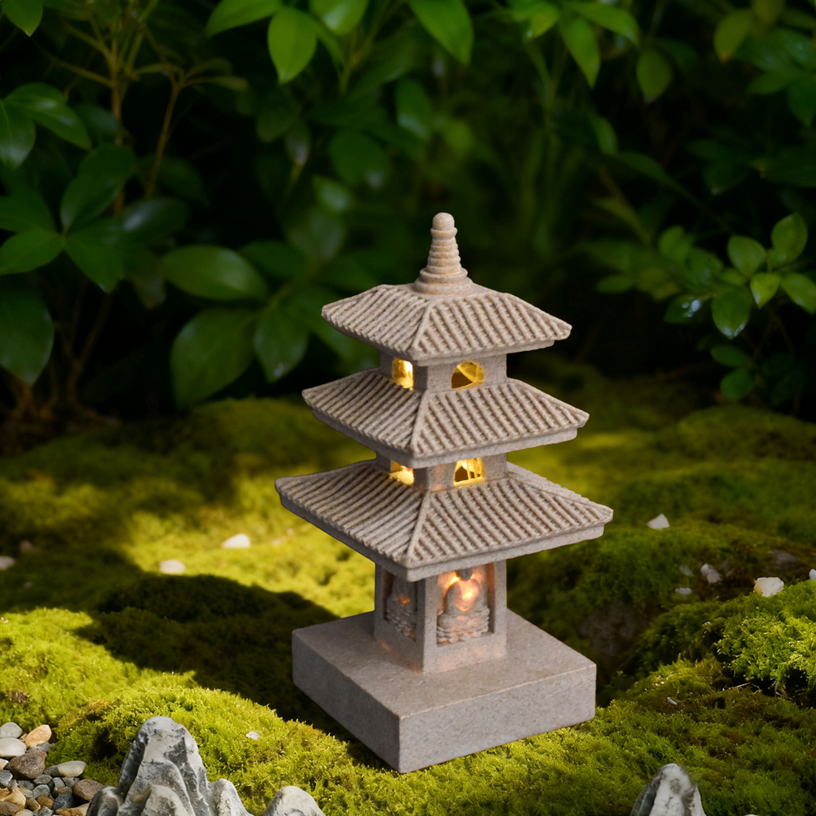 Solar Pagoda Lantern Garden St – Home Security Yard Sign Bewertung und Preis