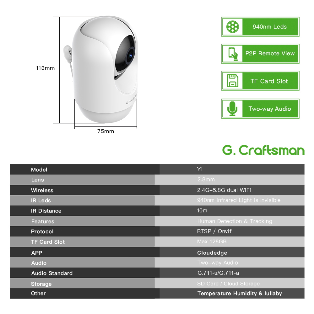 C G,Craftsman Y1 Baby Monitor, – Home Security Monitoring Bewertung und Preis