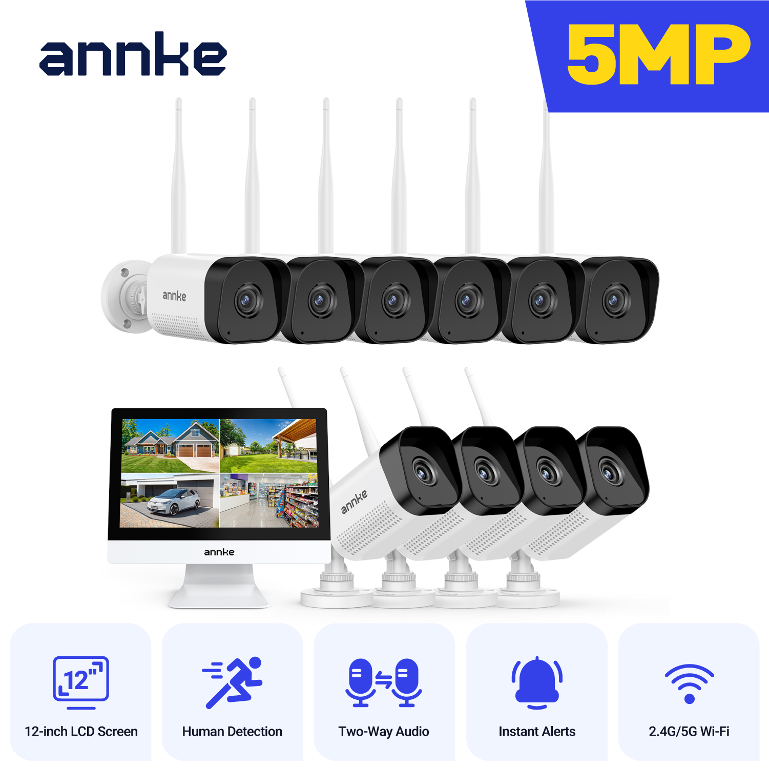 ANNKE 5MP  Wireless Security C – Home Security Monitoring System Bewertung und Preis