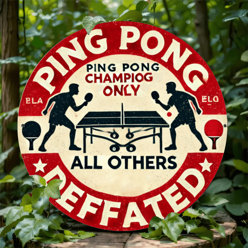 Table Tennis Champion Parking  – Home Security Yard Sign Bewertung und Preis