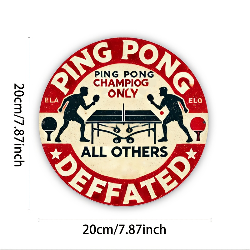 Table Tennis Champion Parking  – Home Security Yard Sign Bewertung und Preis