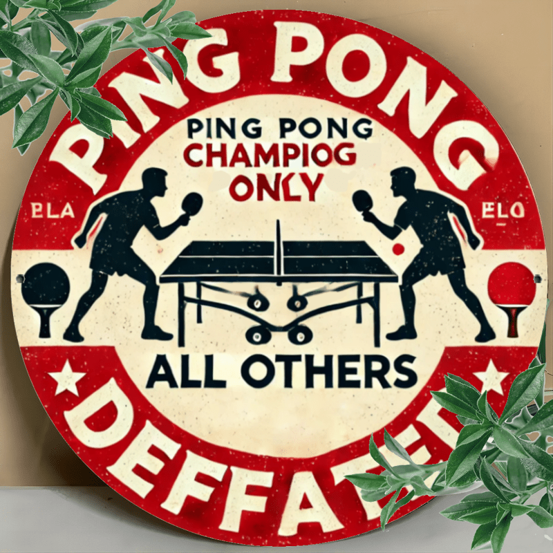 Table Tennis Champion Parking  – Home Security Yard Sign Bewertung und Preis