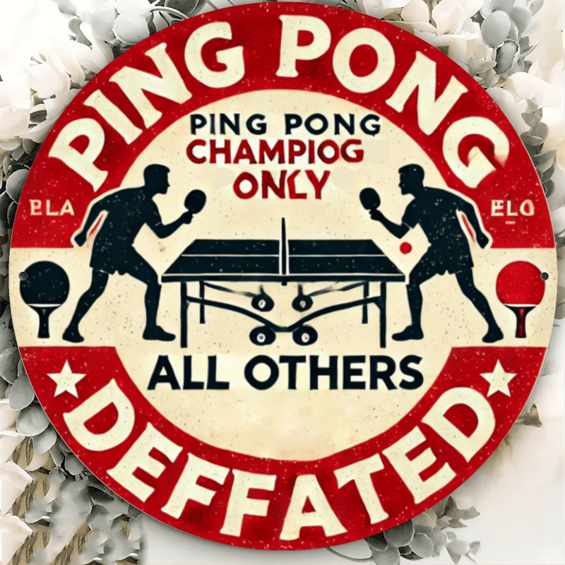 Table Tennis Champion Parking  – Home Security Yard Sign Bewertung und Preis