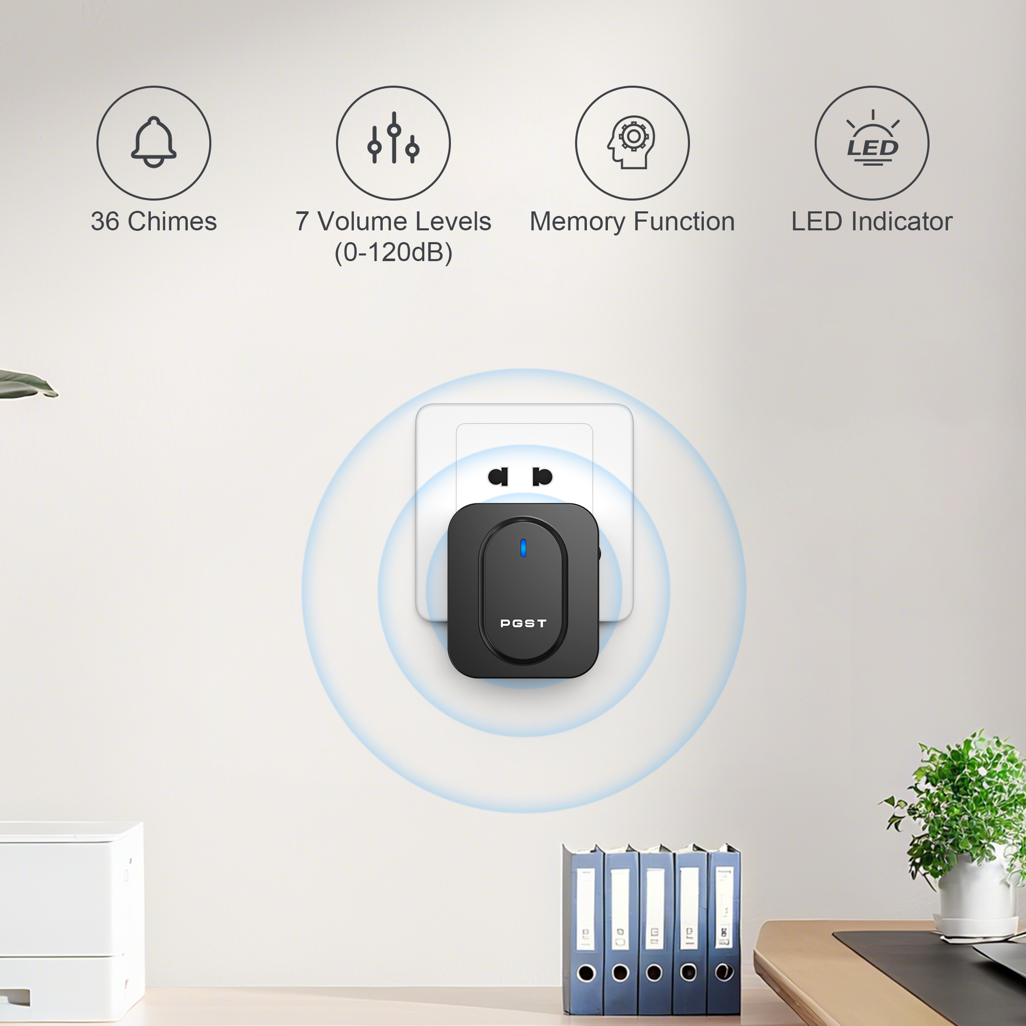 PGST Wireless Doorbell 36 Chim – Home Security Bell Bewertung und Preis