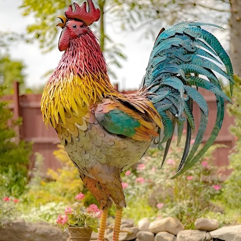 30cm Garden Metal Iron Rooster – Home Security Yard Sign Bewertung und Preis