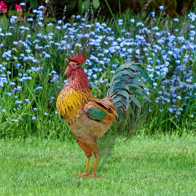 30cm Garden Metal Iron Rooster – Home Security Yard Sign Bewertung und Preis