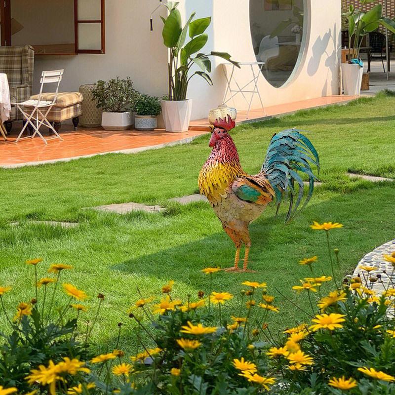 30cm Garden Metal Iron Rooster – Home Security Yard Sign Bewertung und Preis