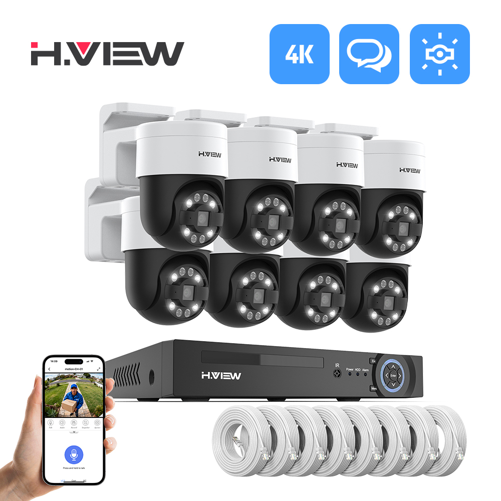 H.view 8Ch 4K 5MP 8MP Cctv Sec – Home Security Monitoring System Bewertung und Preis