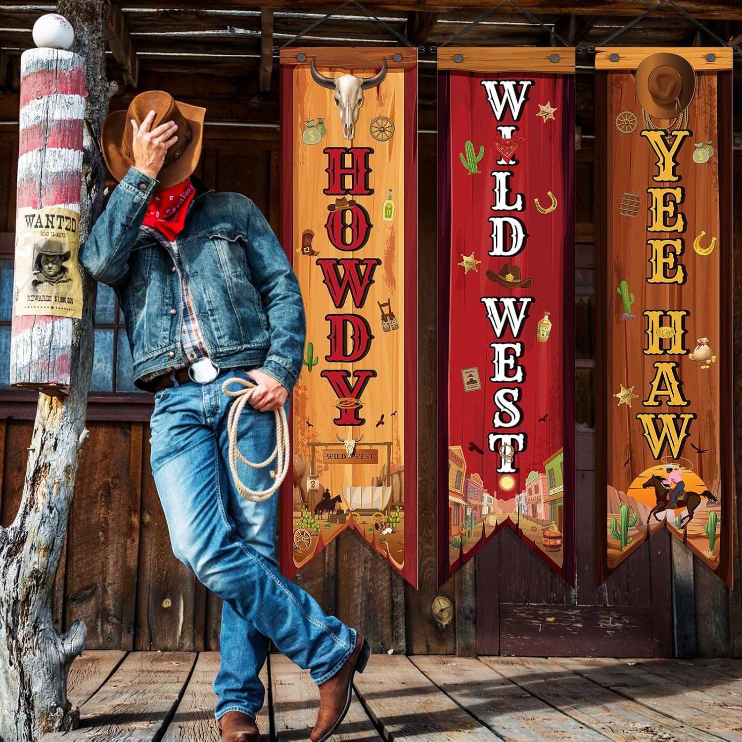 3 Pcs Western Party Decoration – Home Security Yard Sign Bewertung und Preis