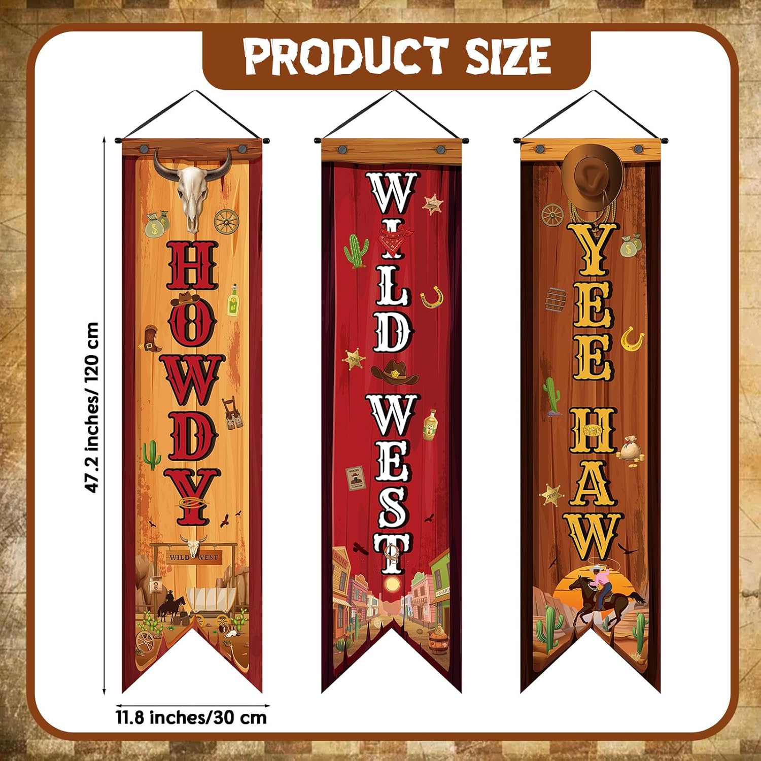 3 Pcs Western Party Decoration – Home Security Yard Sign Bewertung und Preis