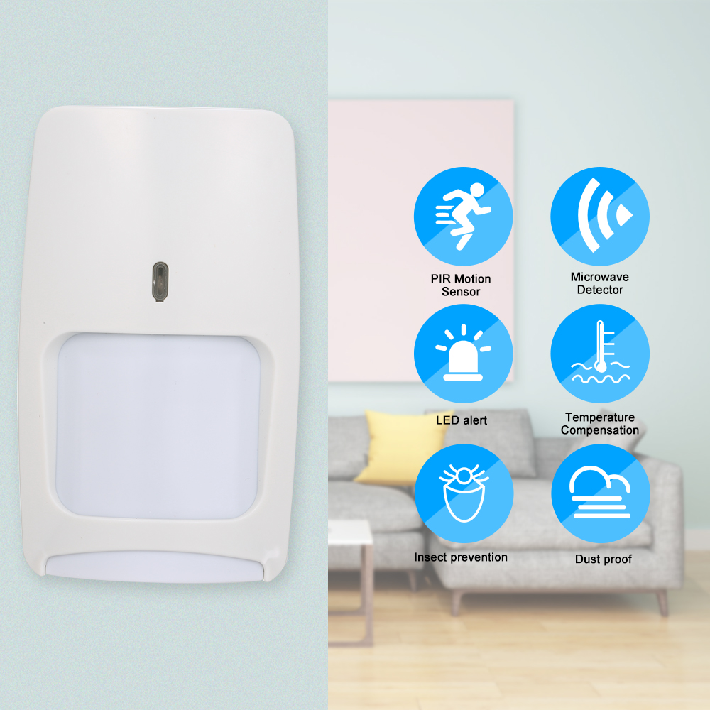 Wired Dual-tech Infrared Motio – Pet Immune Pir Sensor Bewertung und Preis