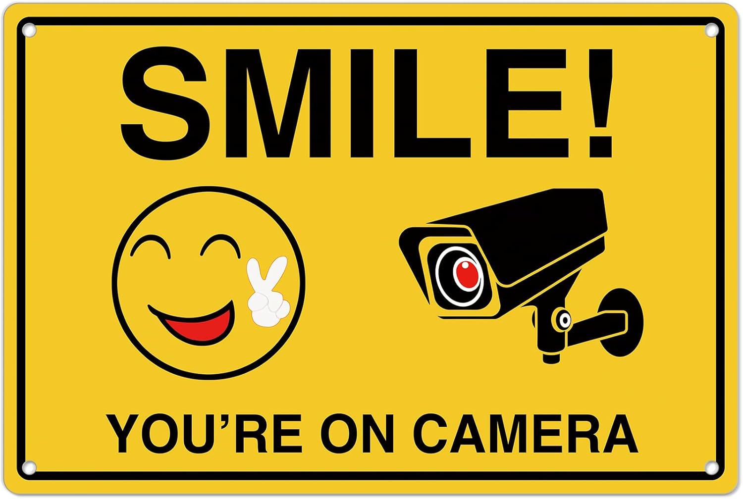 Smile Youre On Camera Signs ;  – Home Security Items Bewertung und Preis