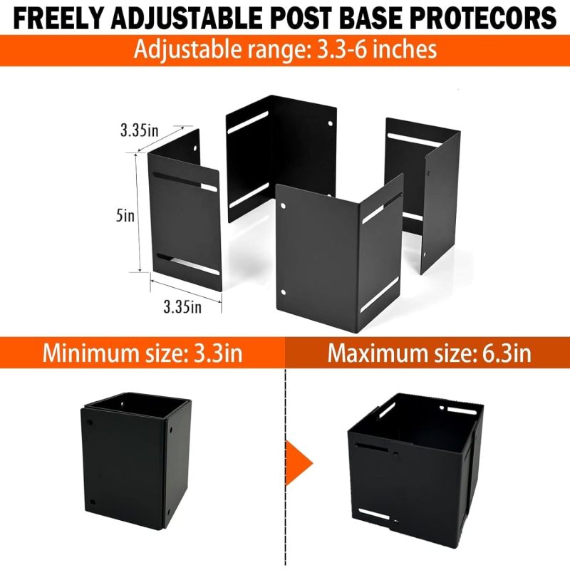 1PC Adjustable Post Base Prote – Home Security Yard Sign Bewertung und Preis