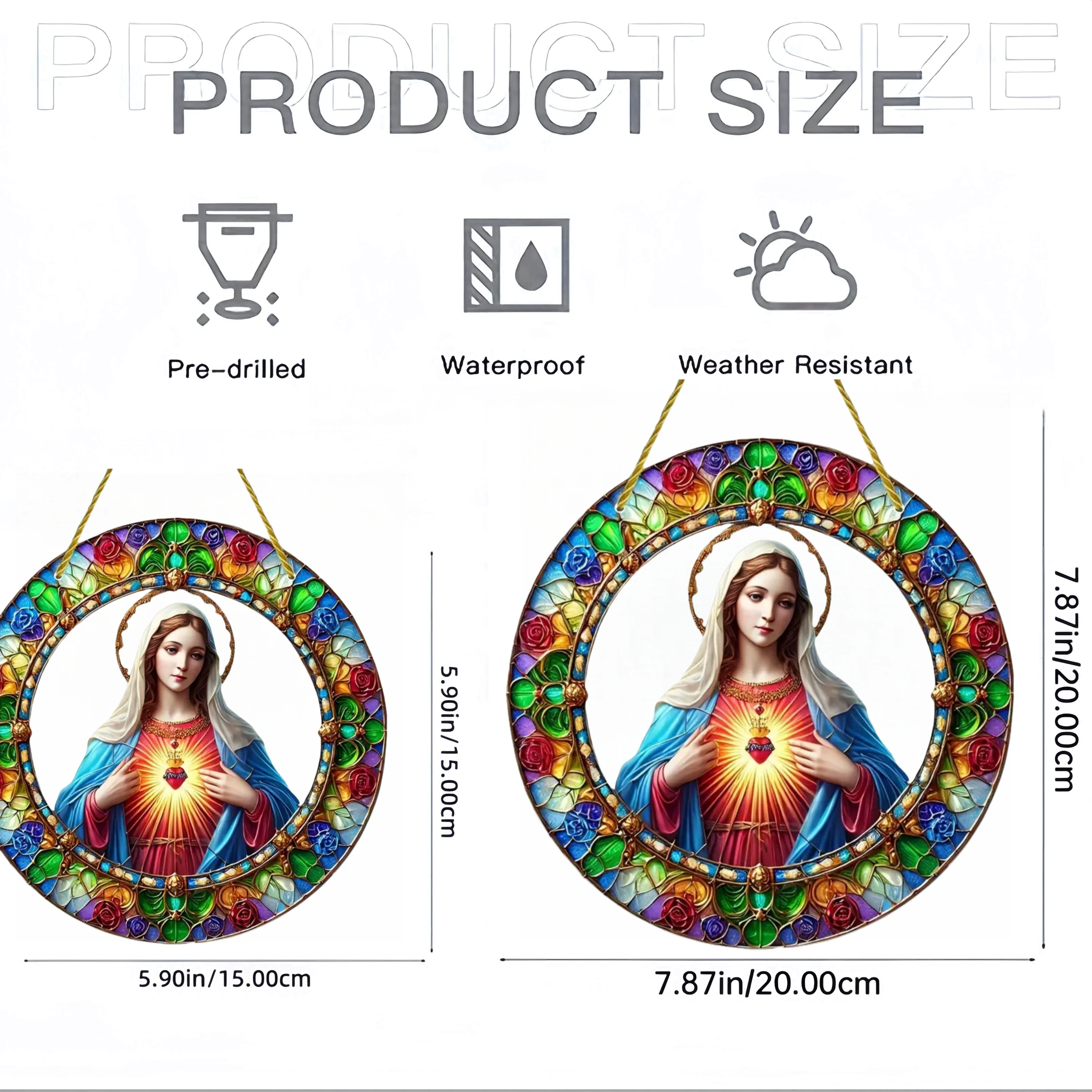 Christian Religion Mary Suncat – Home Security Yard Sign Bewertung und Preis