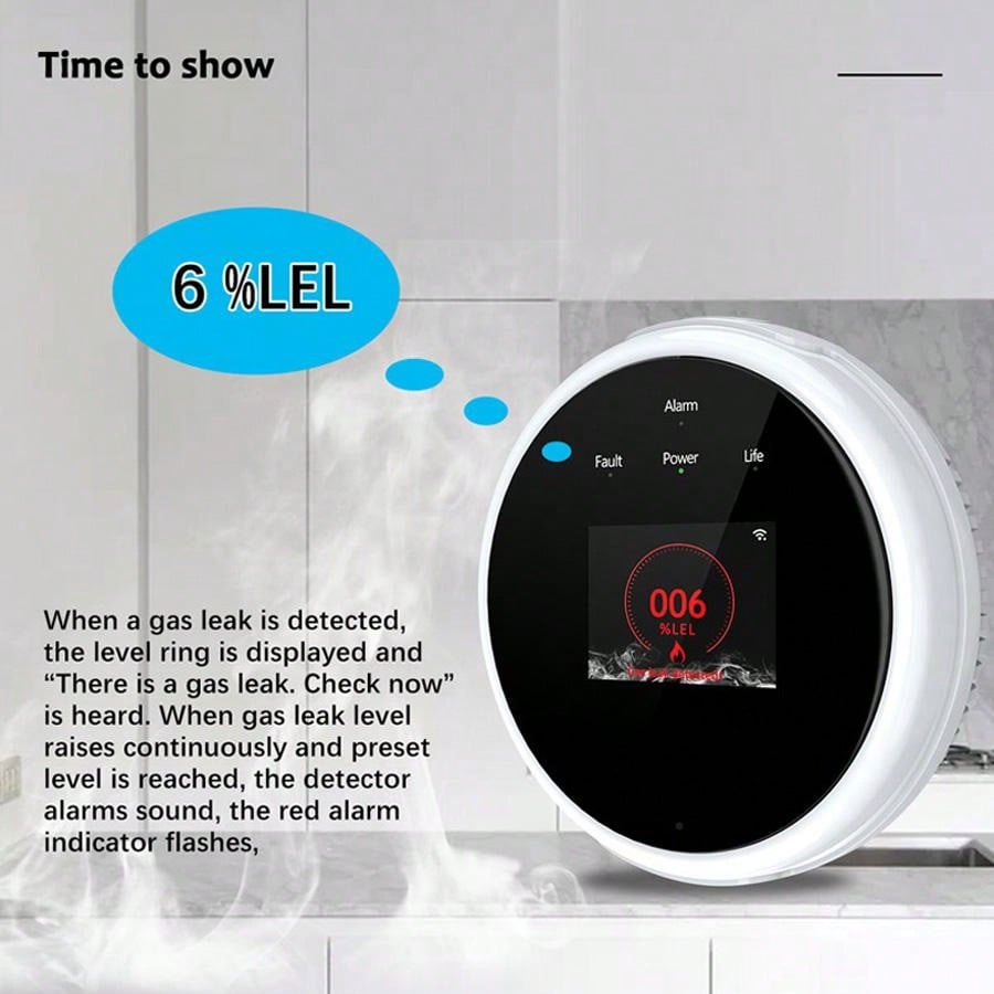 2.4G WiFi Gas Alarm Sensor Com – Home Security Network Bewertung und Preis
