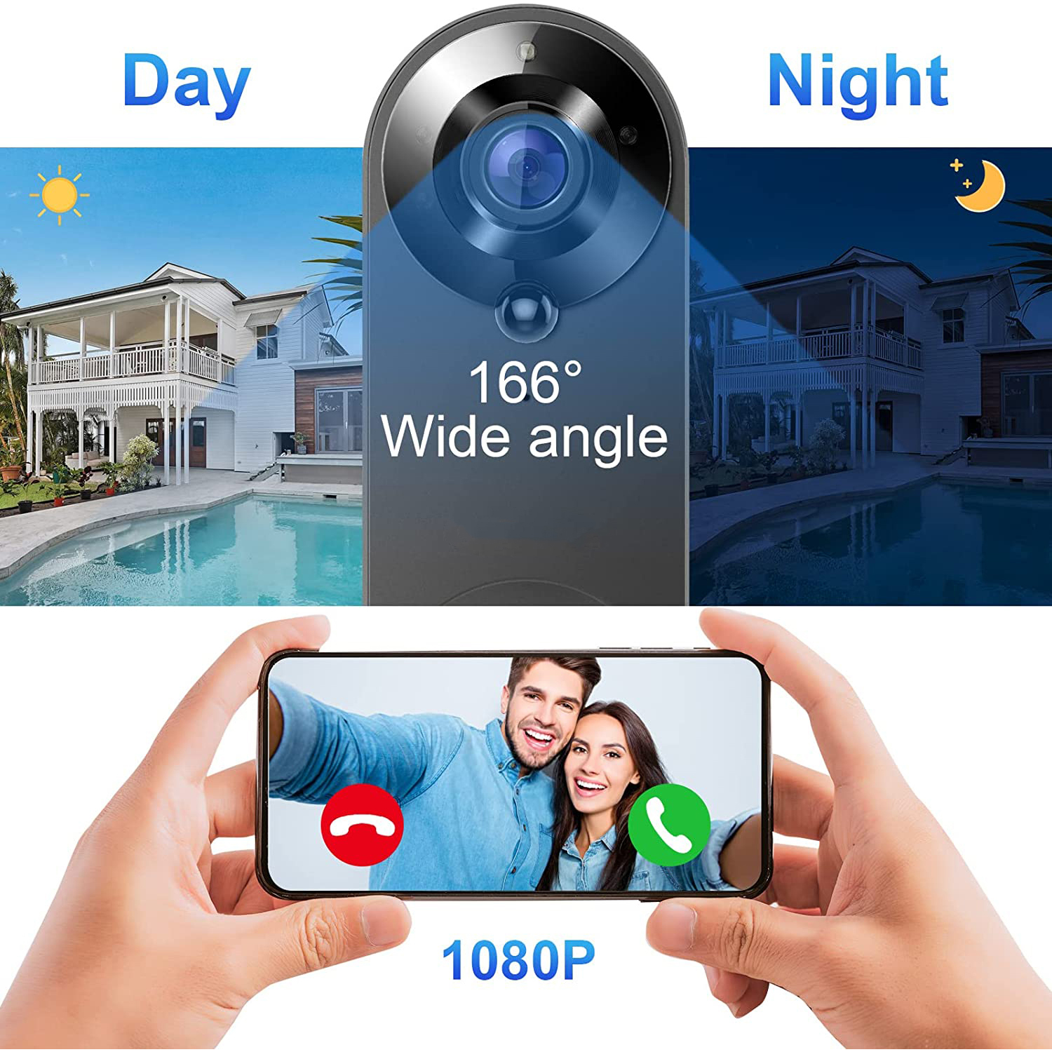 5G 2.4G WiFi Video Doorbell 10 – Home Security Bell Bewertung und Preis