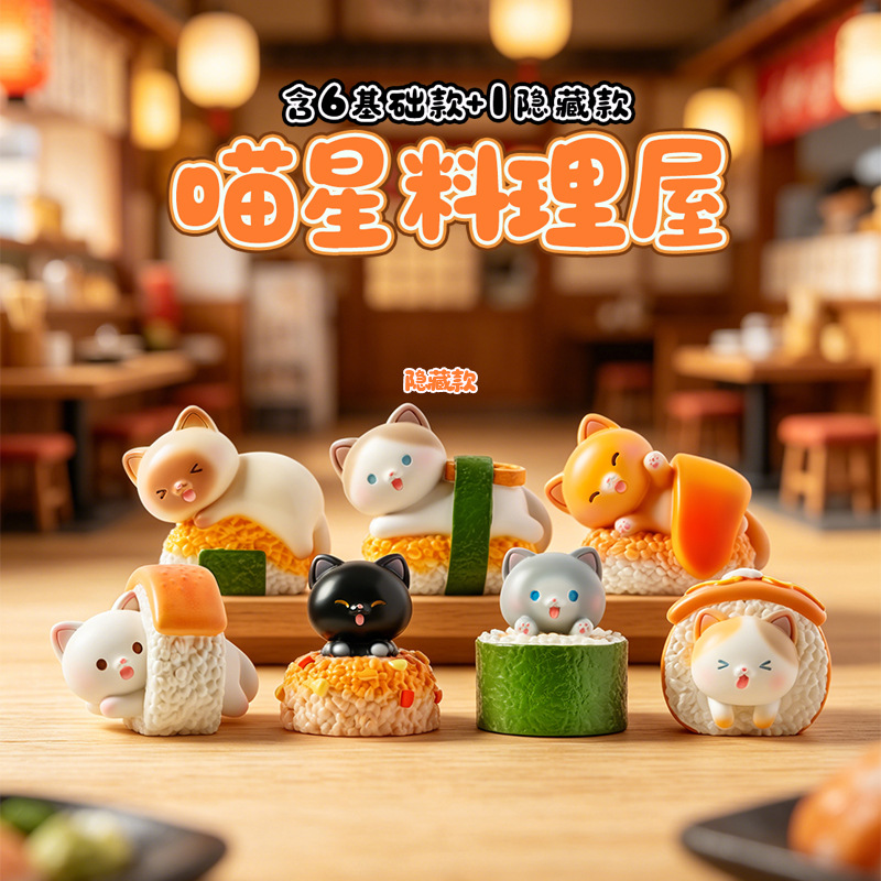 Sushi Cat Blind Box Cartoon Fi – Home Security Items Bewertung und Preis