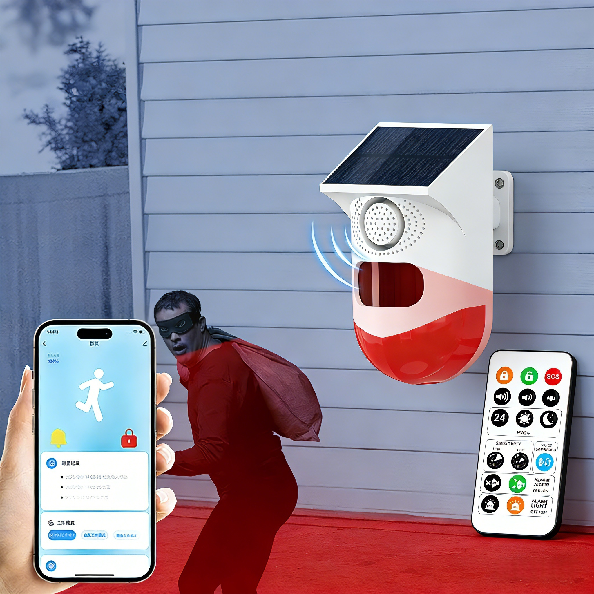 Wireless Solar Powered Motion  – Home Security Monitoring System Bewertung und Preis